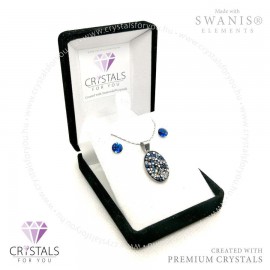 Rocks ovális szett Swanis® prémium kristállyal díszítve
