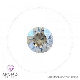 Swanis® prémium kristállyal díszített kör alakú fülbevaló - 02 Moonlight szín