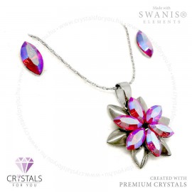 Csillag virág szett Swanis® prémium kristállyal díszítve