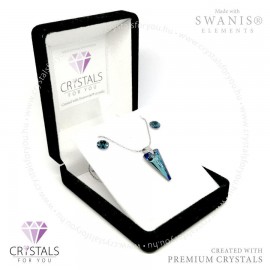 Hosszú háromszög szett Swanis® prémium kristállyal díszítve (kicsi)