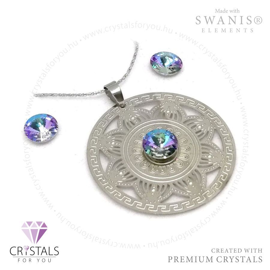 Mandala szett középen egy Swanis® prémium kristállyal díszítve